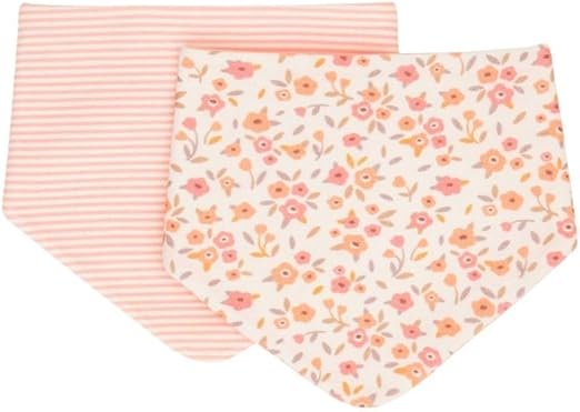 All4Ella Bandana Bibs 2 Pack - Floral Bouquet - Image 2